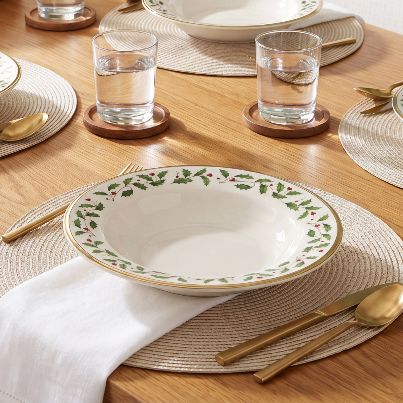 Lenox Holiday Porcelain Soup Plate