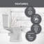 Siège de toilette allongé Potty