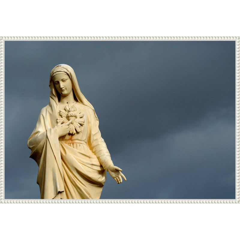 Vierge Marie, reproduction d'art sur toile encadrée