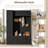 Hall Tree with Shoe Storage, 4 Coat Hooks and Adjustable Shelf