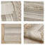 Woven Texture Stripe Bath Rug Natural 20X32-1954274322