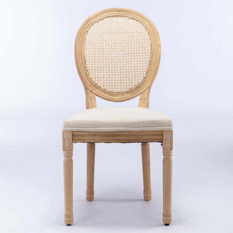 Chaise de salle à manger en lin, Beige