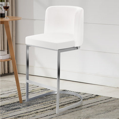 Tabouret de comptoir rembourré 26 po Bittencourt