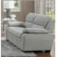 Canapé-lit moelleux confortable en tissu texturé gris-43551174