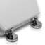 Como White Wooden Toilet Seat - Adjustable Hinges with Top & Bottom Fixings Included and Rust Free Chrome Plated Hinge Covers, Antibacterial Treated Surface (White Wood)
