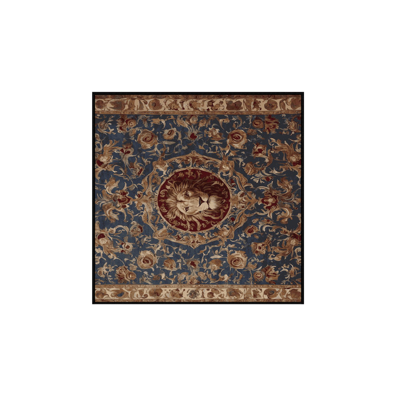 Tapis brun soyeux et moelleux, Carré 3 pi