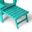Chaise Adirondack d'extérieur réglable et pliante avec repose-pieds dissimulé et table d'appoint ronde-1283434920