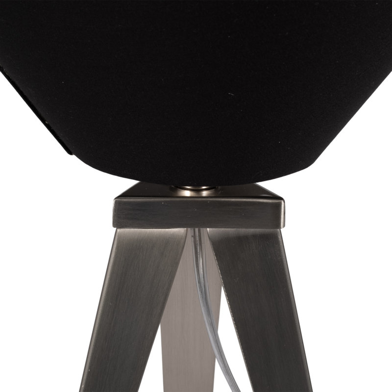 Metal 27" Tripod Table Lamp, Black - 12" x 12" x 27"