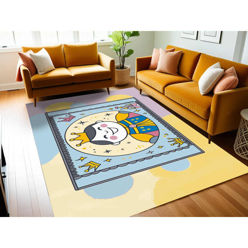 Tapis fantaisie East Urban Home, Rectangulaire 8 pi x 12 pi