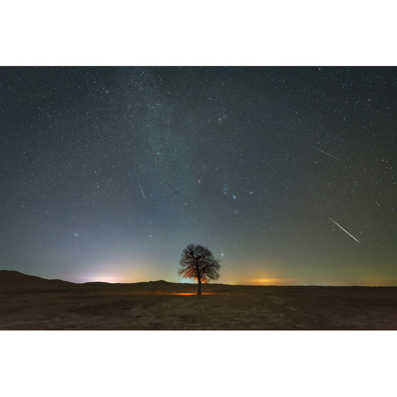 La douche de météorites Geminid par Bjdlzx, H 32 po x l 48 po