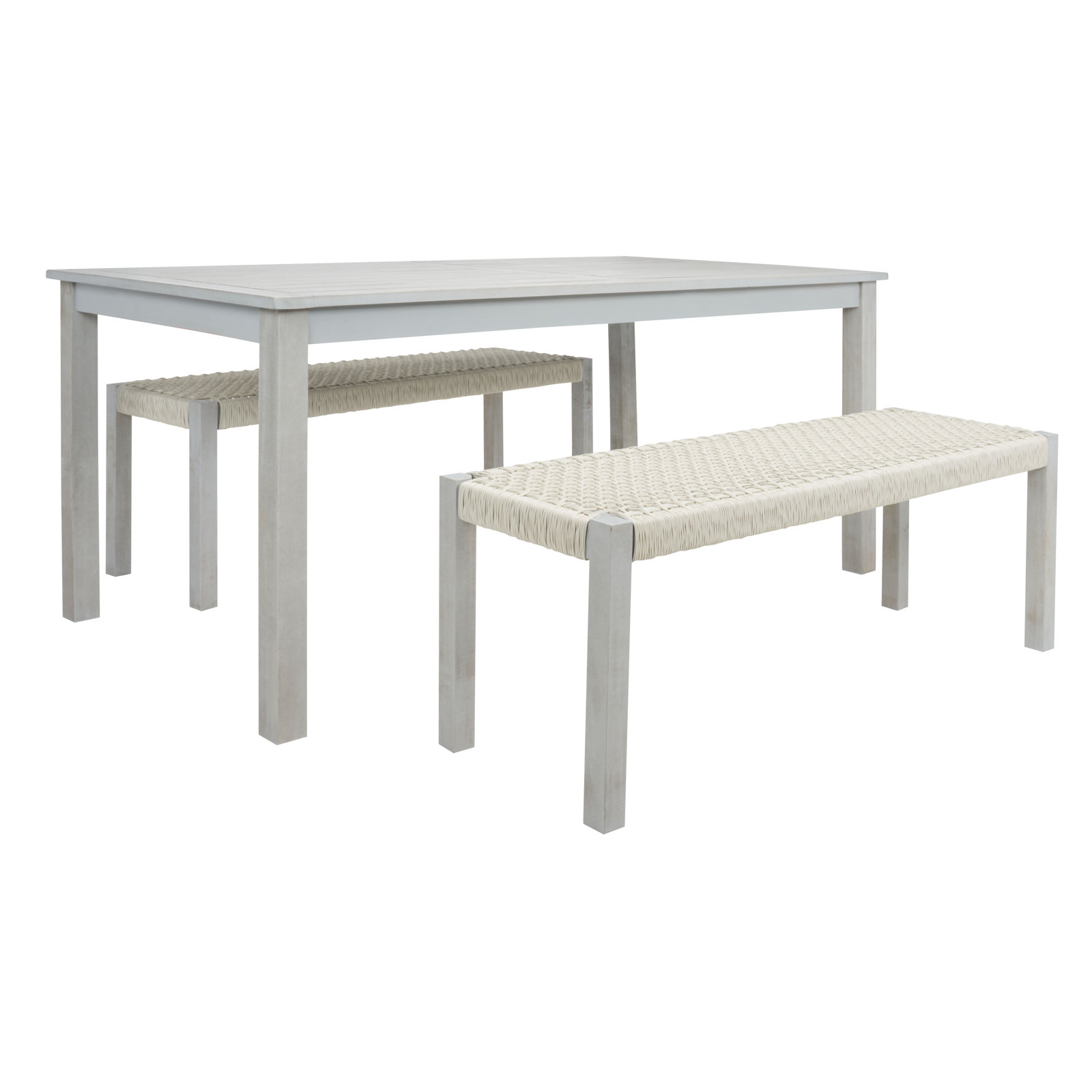 Mambo 67" Acacia Patio Dining Set, Gray