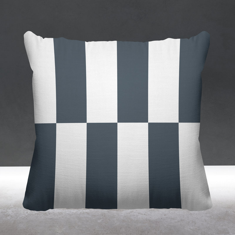 Coussin Luella, gris, 15 po x 15 po, Carré