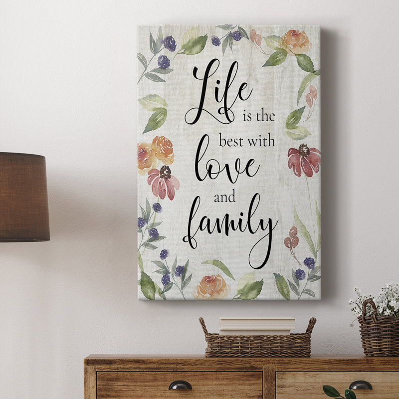 Life is the Best - Cavas de la galerie sur mesure, H 12 po x l 8 po