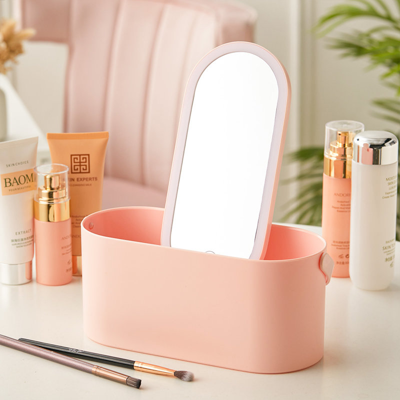 Plastic Makeup Organiser, Pink