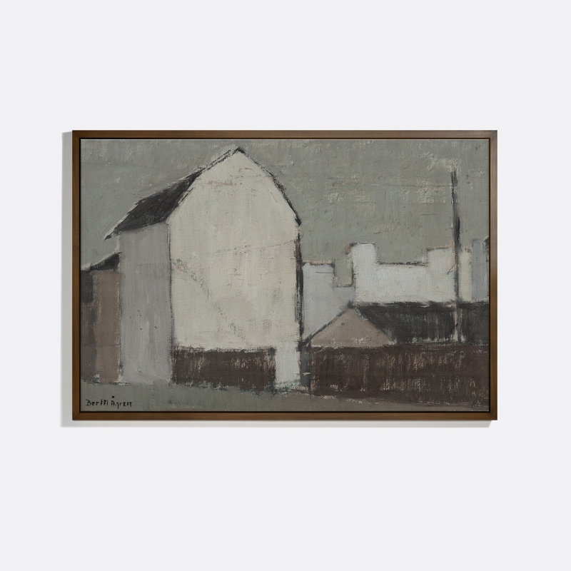 White Barn Print