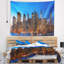 Tapisserie panorama new york night new york city avec accessoires suspendus inclus-28489903