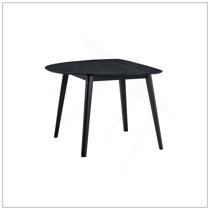 Real Black Finish Dining Table