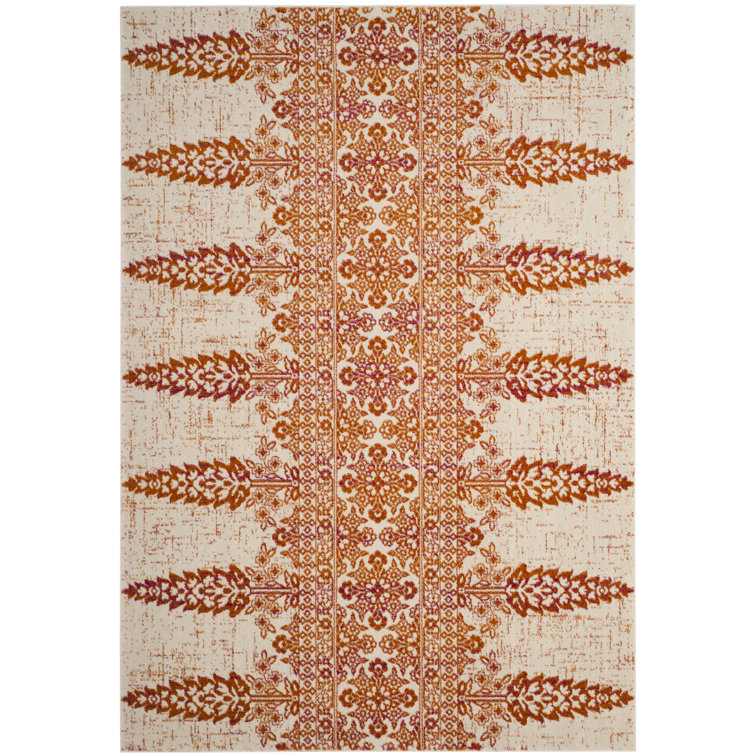 Annette Floral Ivory/Gold Area Rug