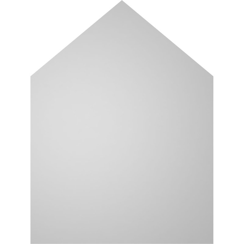 Peaked Top Surface Mount Signature Urethane Non-Functional Gable Vent 10/12 Pitch Primed Tan, 24" H x 18" W x 1.5" D