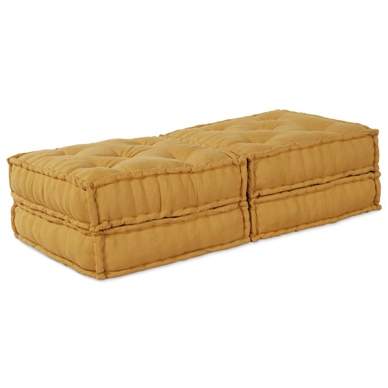 Modular Patchwork Sofa Fabric Living Room Modern Indoor Adaptable Couch, Yellow