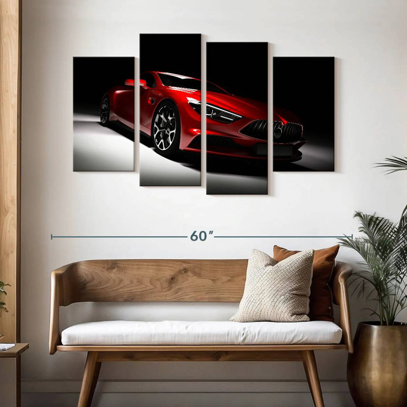 Voiture rouge moderne Mehar