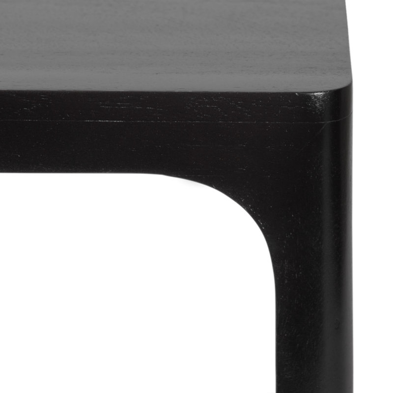 Table d'appoint flottante en bois de manguier, Noir
