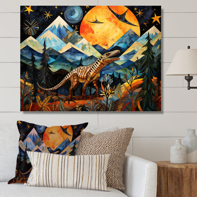 Ancienne légende des dinosaures II - art de mur de dinosaure