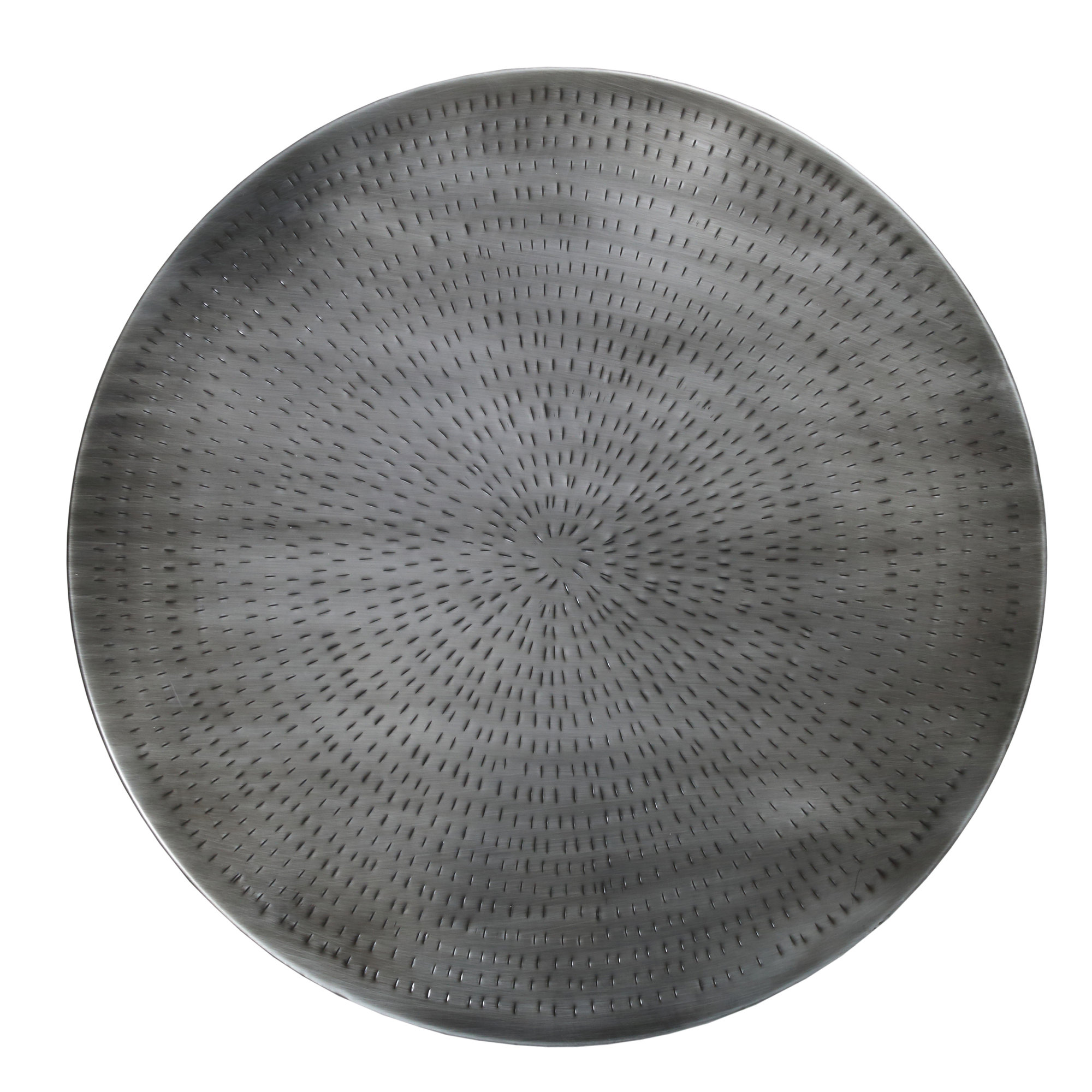 Hobbs Drum Coffee Table, Antique Nickel
