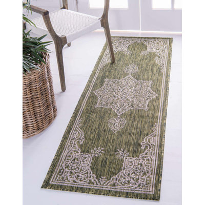 Outdoor Nile Area Rug Forest Color