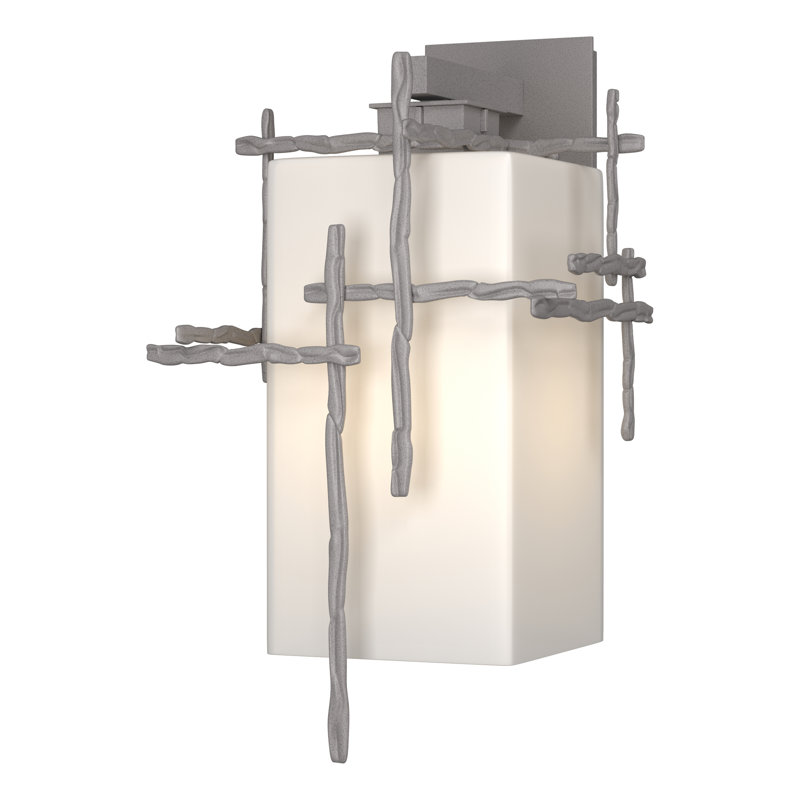 Tura Aluminum Outdoor Sconce, Coastal Burnished Steel, 18.9" H x 11.5" W x 11.5" D