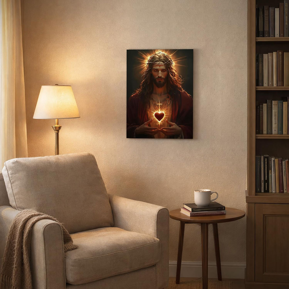Astoria Grand Framed Jesus Wall Art, Faith Christian Wall Decor ...