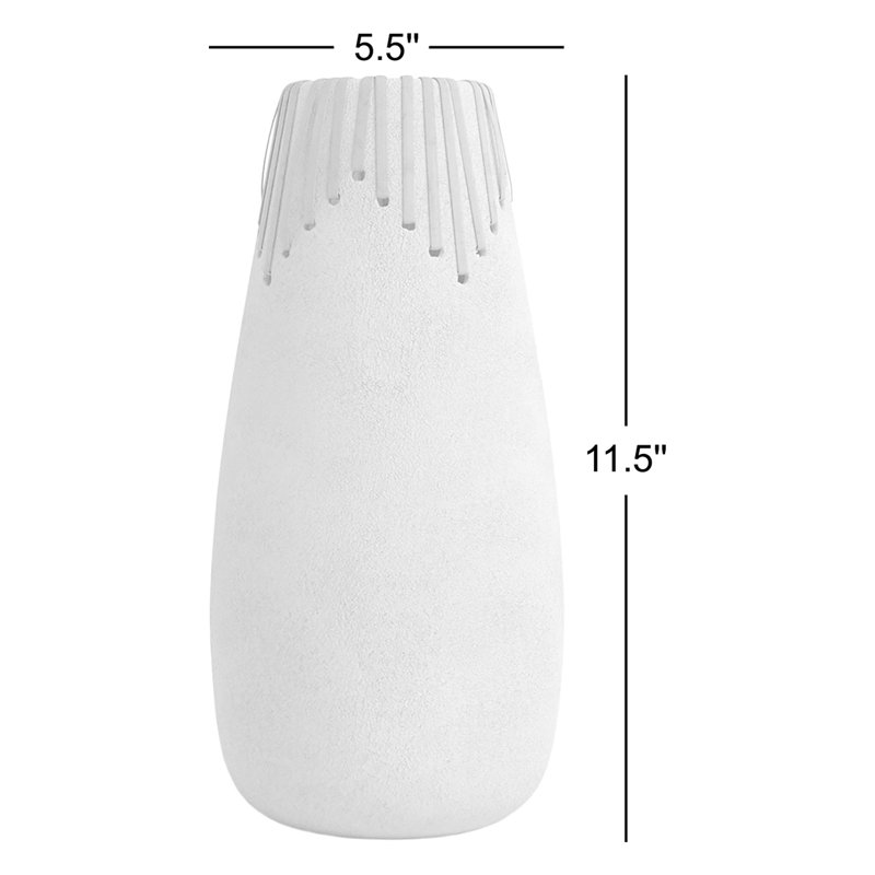 Vase de table en céramique 11,5 po Tylese Beige