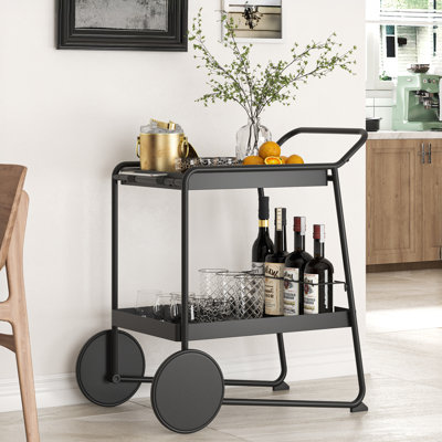 2 Tiers Kitchen Serving Bar Cart