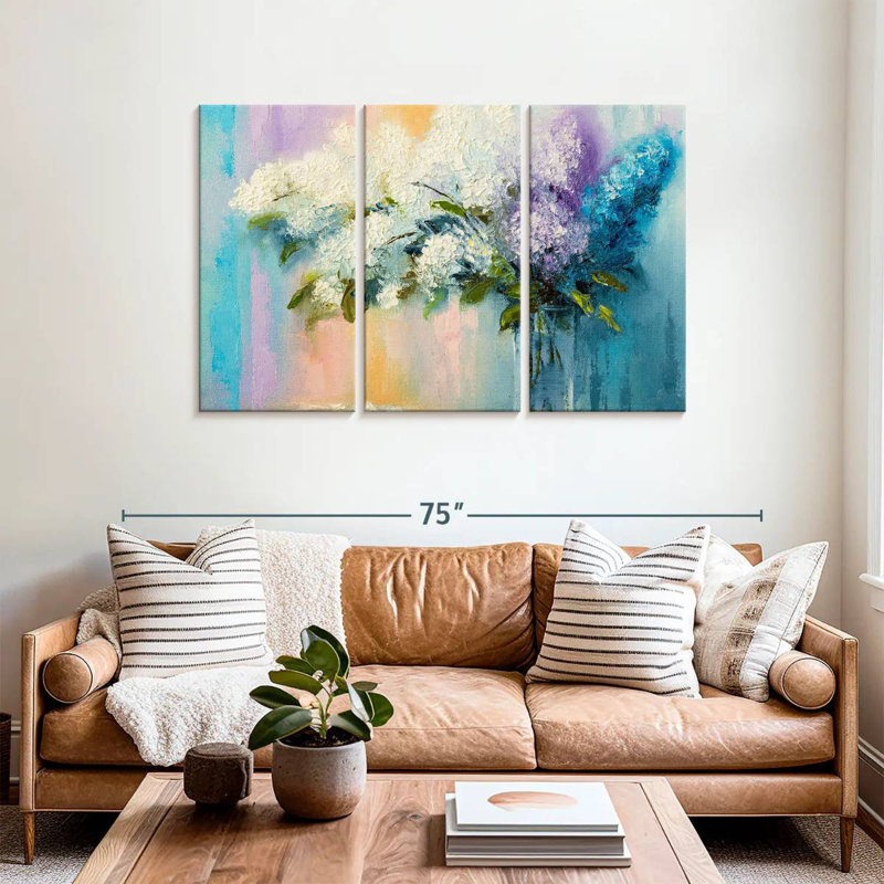 Harnek Lilacs, 36" H x 57" W