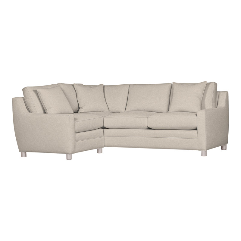 American Bungalow 2-Piece Fairgrove Sectional, Nadia Steam, Dove Gray