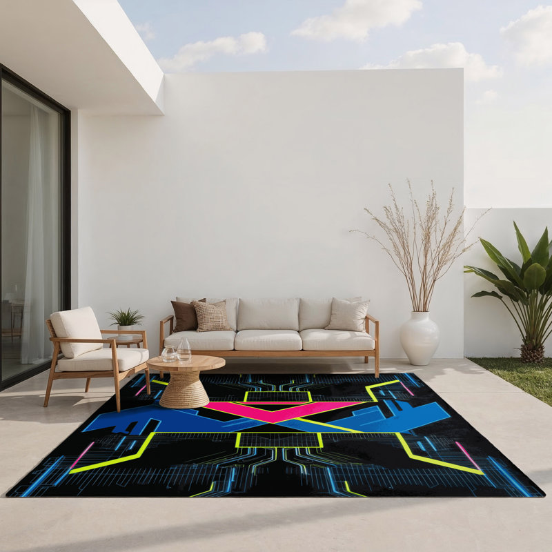 Tapis intérieur et extérieur Urban Spectrum, Rectangle 4' x 6'