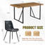 Table de salle à manger avec chaises pour 4 personnes, ensemble de table de salle à manger avec chaises en métal robustes pour petits espaces, appartement, salle à manger-294642318