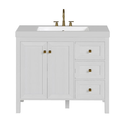 Ensemble de meuble-lavabo 42 po avec lavabo en résine