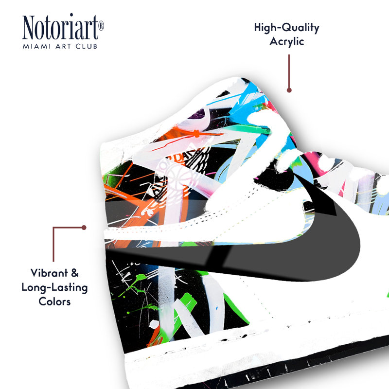Art mural Notoriart Sneaker Shape par Notoriart, Urban Evasion Sneaker II