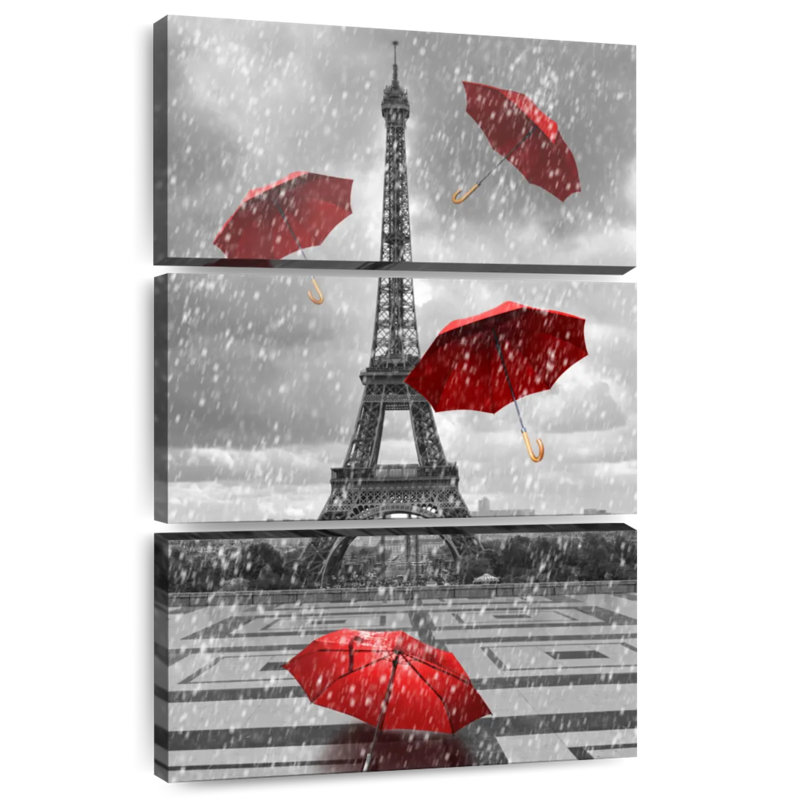 Masam Pop Red Paris Umbrellas
