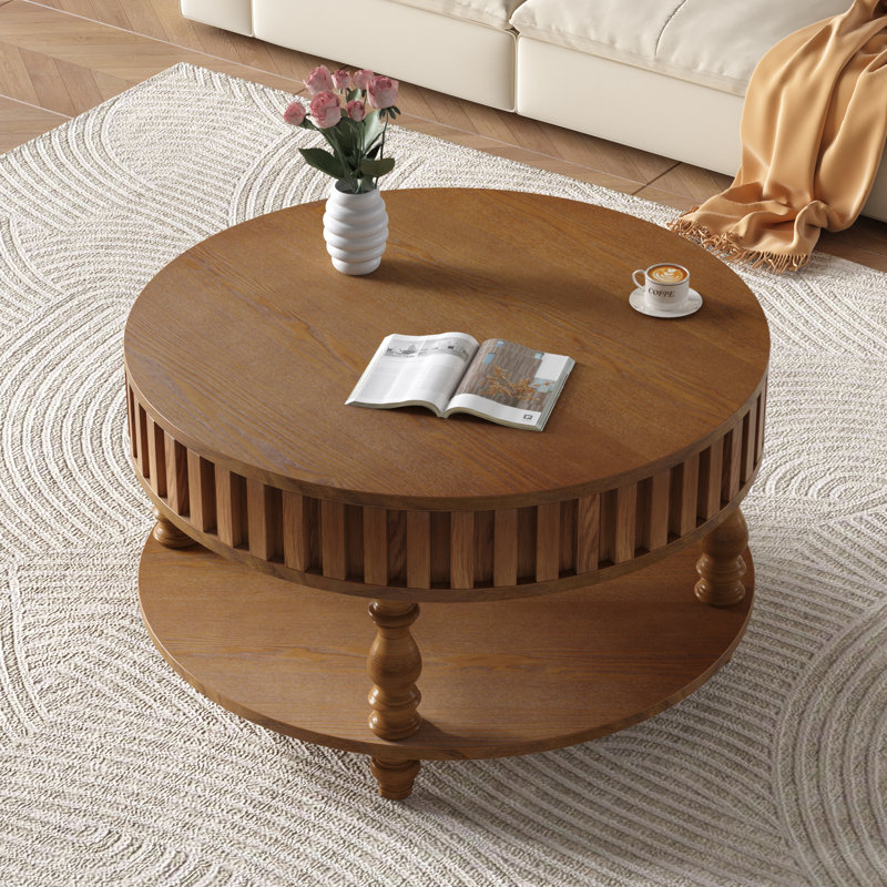 Table basse avec rangement et couvercles rabattables