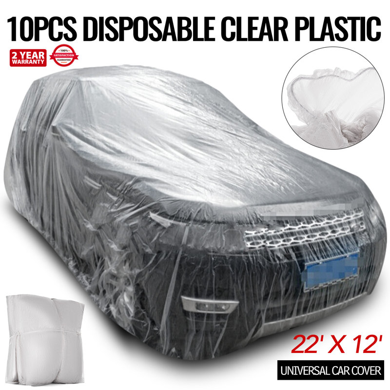 10 pièces Housse de protection universelle jetable en plastique 22 pi x L 12 pi VI