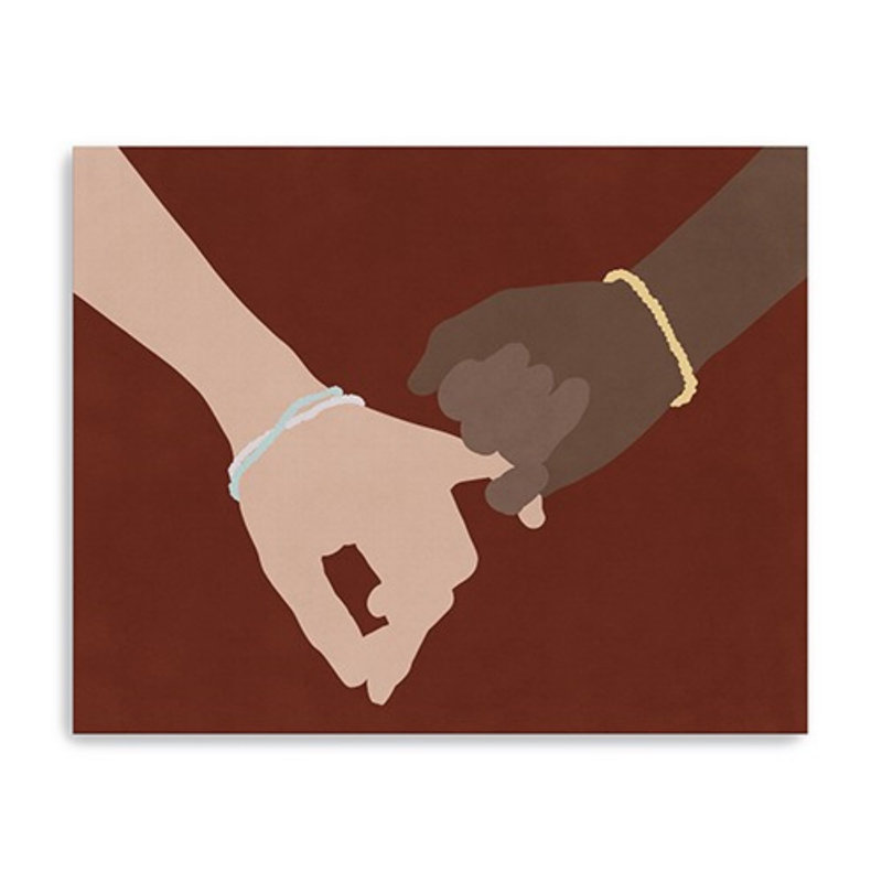 «Large Friendship Promise», art mural sur toile