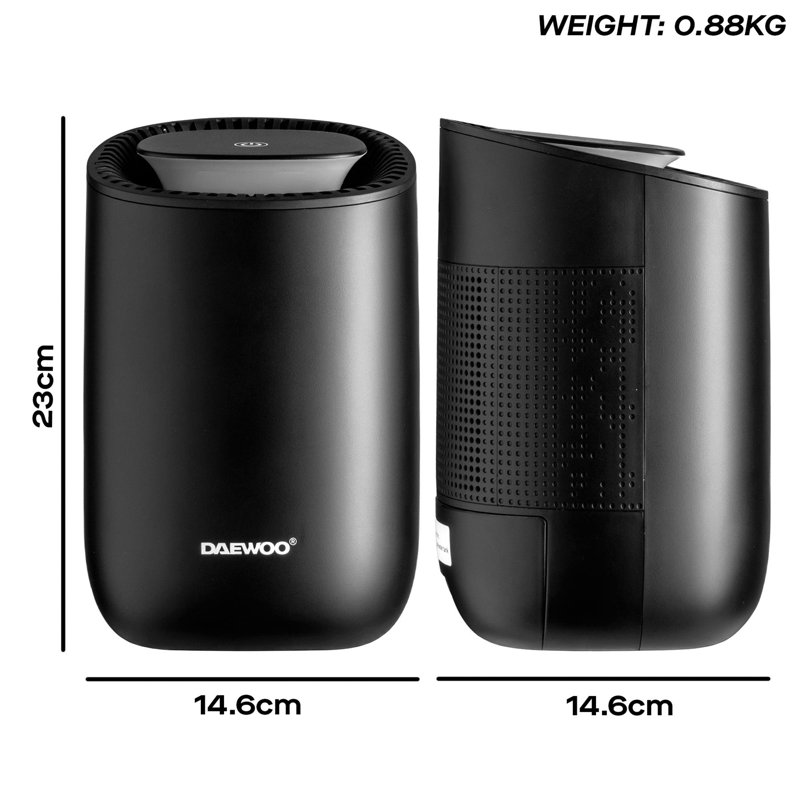 Daewoo 600ml Mini Dehumidifier Space Saving Lightweight for Small Rooms