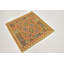 Tapis noué la orange/beige 3 pi 2 po x 3 pi aire en laine à la main one-of-kind Lorain