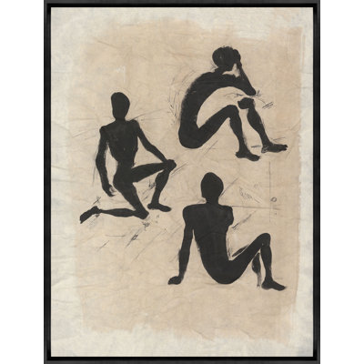 Figures In Silhouette Print by Sam Nash