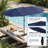 15 FT Double-Sided Market Umbrella With Heavy-Duty Base-467821878