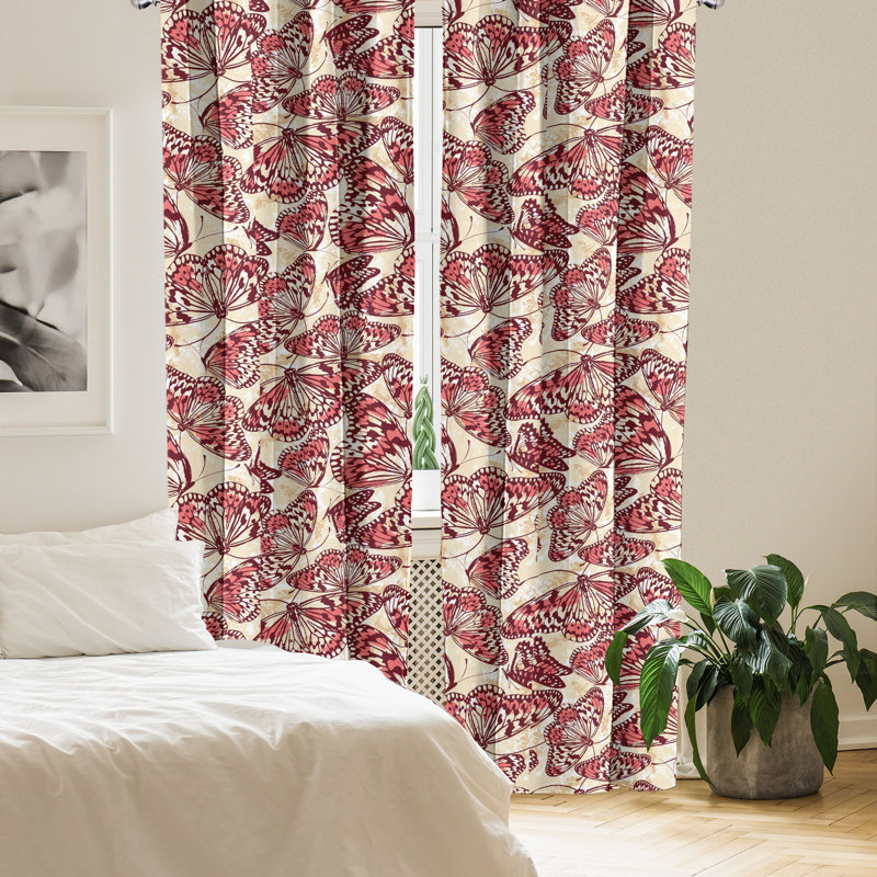Semi Sheer Curtain Pair, 28" W x 84" L