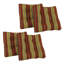 Coussin de chaise de salle à manger capitonné en polyester filé 19 pouces (ensemble de quatre) Vanya Paprika-266005450