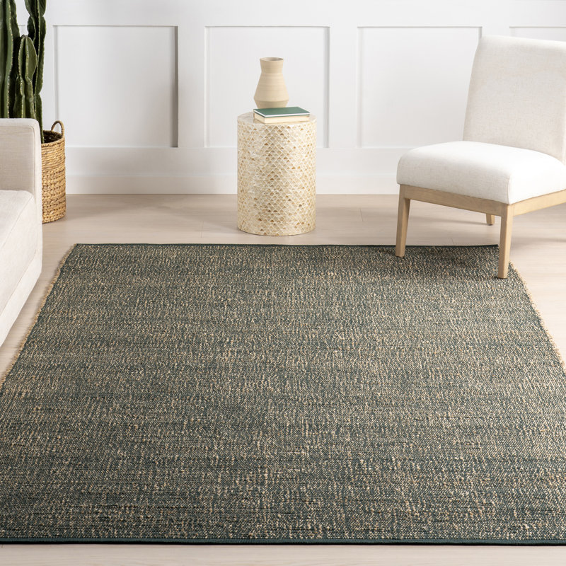 Tapis en mélange de jute Elfriede Farmhouse, Rectangle 7 pi 6 po x 9 pi 6 po
